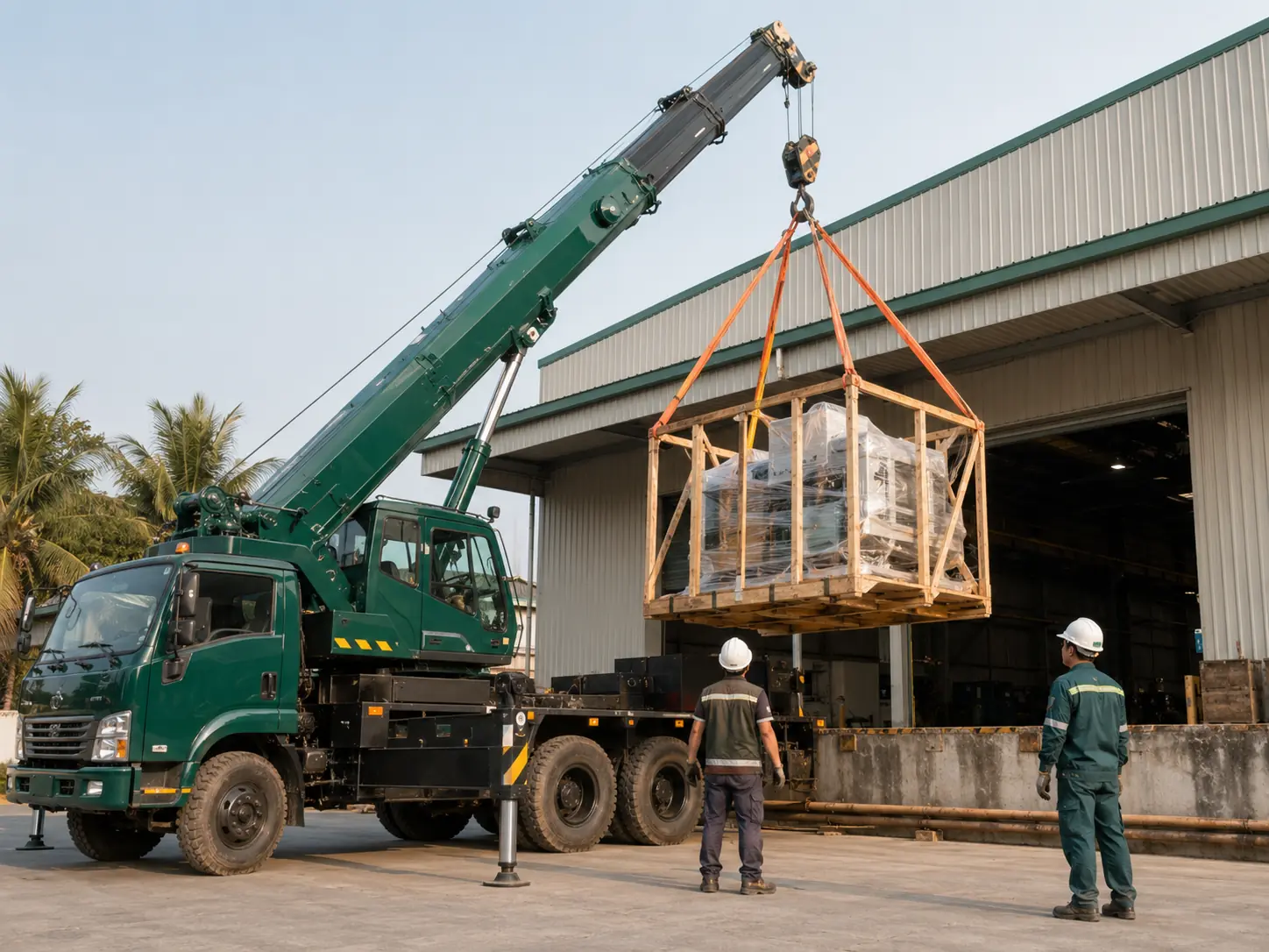 Cẩu máy móc