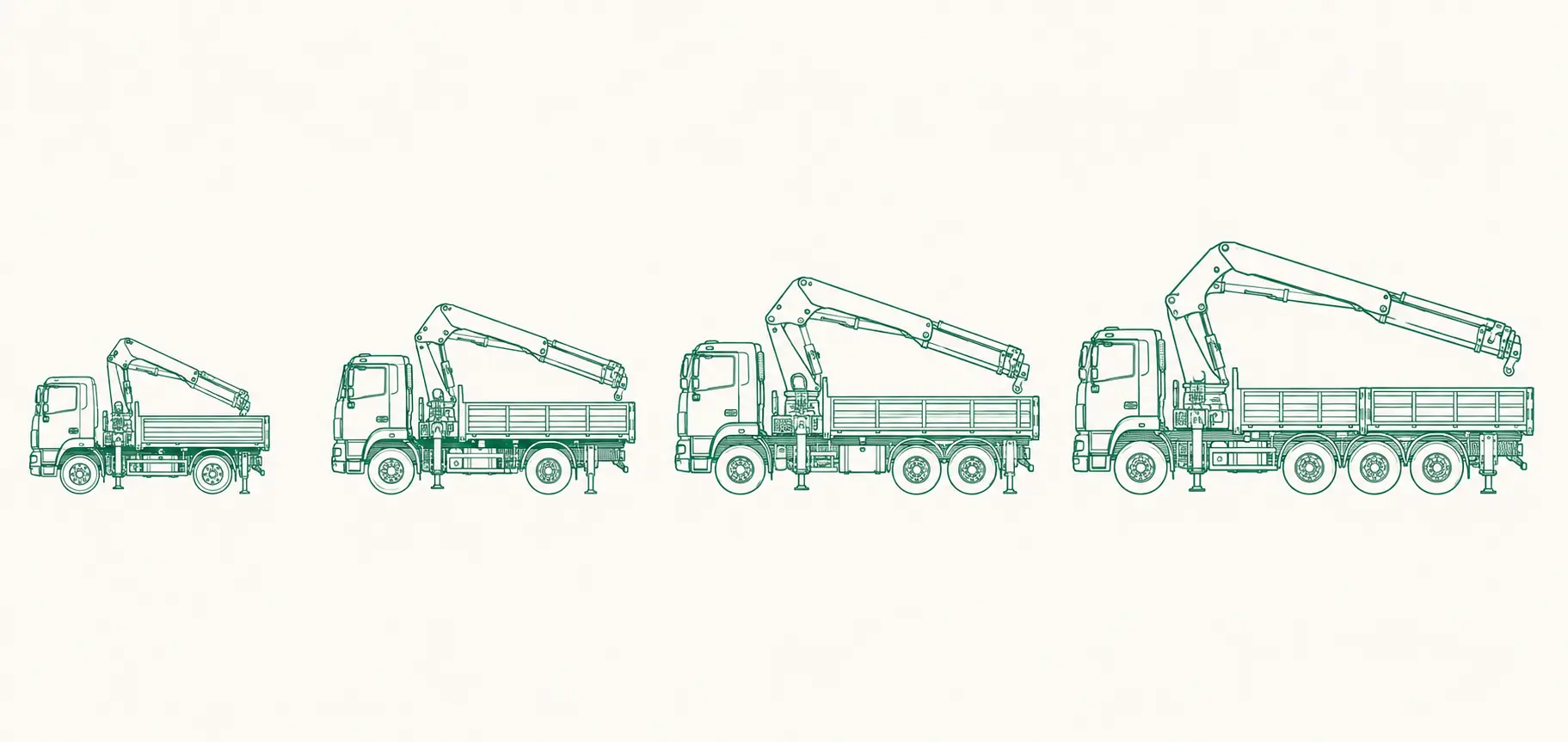Các dòng xe cẩu tự hành theo tải trọng