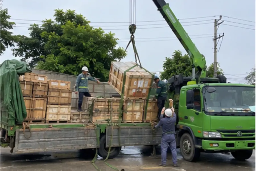 Hàng hóa bị xô lệch