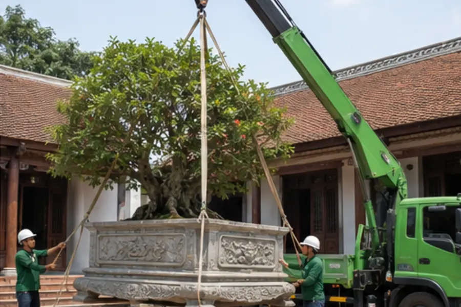 Cây trong chậu lớn
