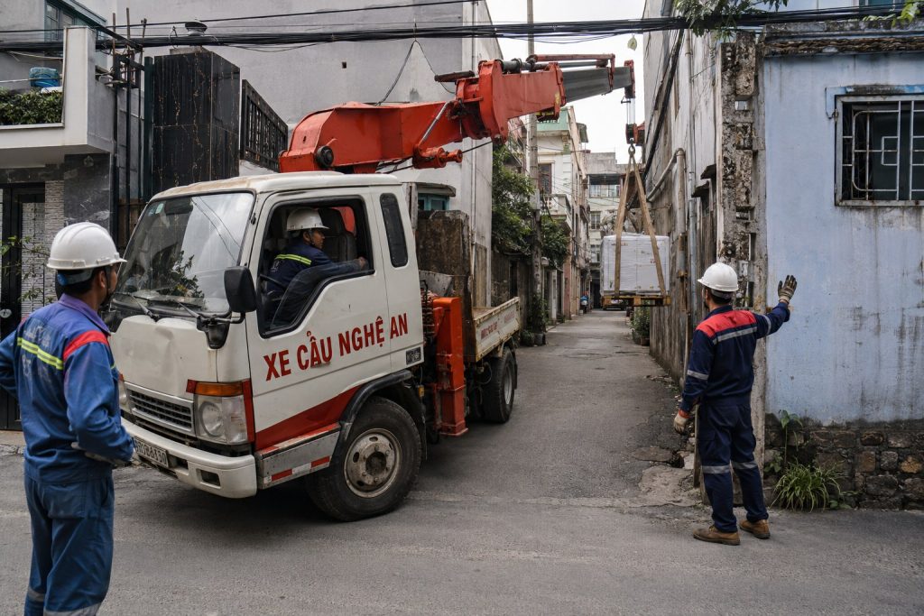 Xe cẩu Nghệ An - Di Dời Máy Móc