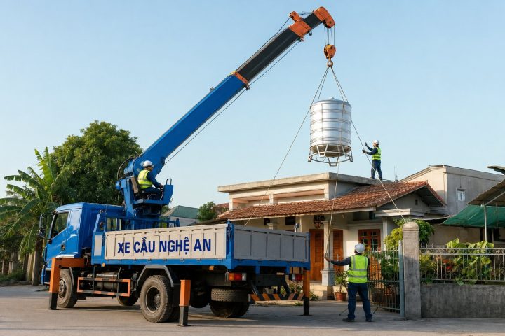 Thuê Xe Cẩu Tại Phường Vinh Phú