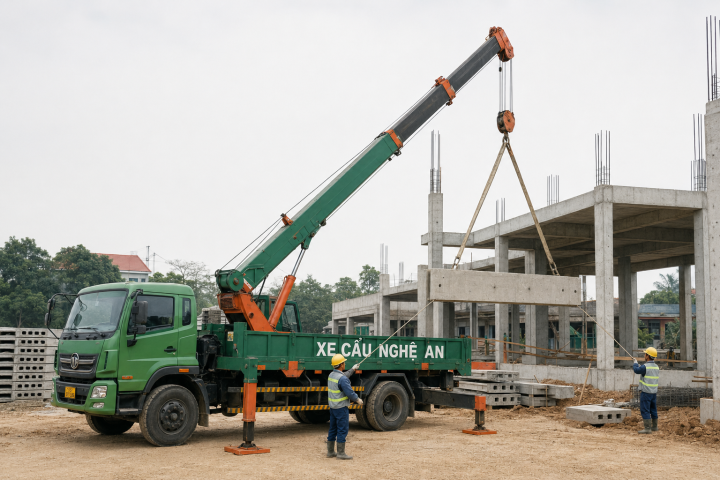 Dịch Vụ Cẩu Cấu Kiện Bê Tông